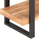 vidaXL Boekenkast met 4 schappen 120x40x180 cm massief acaciahout