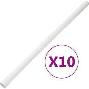 vidaXL Kabelgoten met klemmen Ø30 mm 10 m PVC