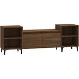 vidaXL-Tv-meubel-160x35x55-cm-bewerkt-hout-bruin-eikenkleur