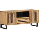 vidaXL - Tv-meubel - 100x34x46 - cm - massief - ruw - mangohout