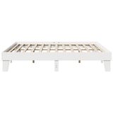 vidaXL Bedframe zonder matras massief grenenhout wit 180x200 cm