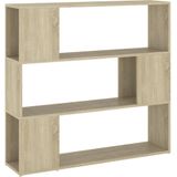 VidaXL Boekenkast/Kamerscherm 100x24x94 cm Sonoma Eikenkleurig