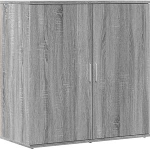 vidaXL Dressoir 79x38x80 cm bewerkt hout grijs sonoma