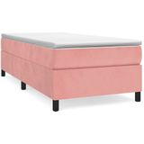 VidaXL Boxspringframe Fluweel Roze 80x200 cm