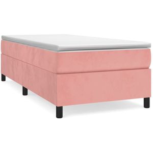 VidaXL Boxspringframe Fluweel Roze 80x200 cm