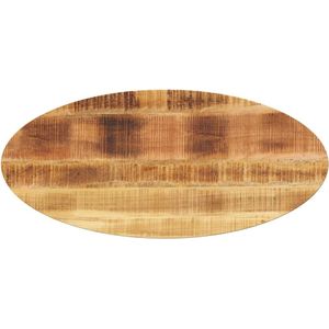 vidaXL Tafelblad ovaal 100x50x2,5 cm massief mangohout