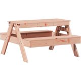 vidaXL Picknicktafel voor kinderen 88x97x52 cm massief douglashout