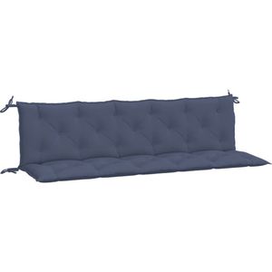 vidaXL Tuinbankkussens 2 st 180x50x7 cm oxford stof marineblauw