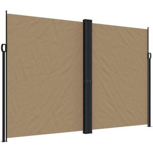 vidaXL Windscherm uittrekbaar 220x600 cm taupe