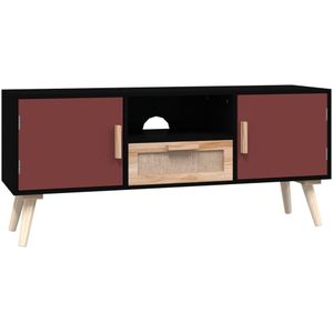 VidaXL TV-meubel met deuren 105x30x45 cm - Bewerkt hout