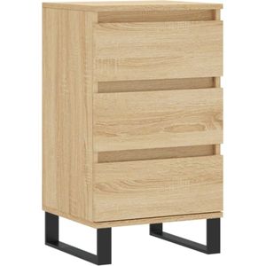 vidaXL Dressoir 40x35x70 cm bewerkt hout sonoma eikenkleurig