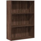 vidaXL Boekenkast 80x30x114 cm bewerkt hout bruin eikenkleurig