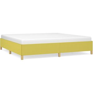 VidaXL Bedframe Stof Groen 200x200 cm