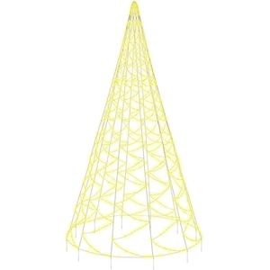 vidaXL Kerstboom voor vlaggenmast 3000 LED's warmwit 800 cm