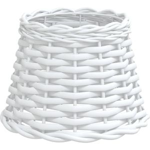 vidaXL Lampenkap Ø20x15 cm wicker wit