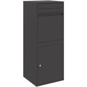 vidaXL Pakket Inwerpkoker Zwart 41 x 38 x 103 cm Staal