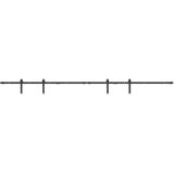 vidaXL - Ophangset - voor - schuifdeur - 244 - cm - koolstofstaal