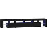 vidaXL Tv-meubel met LED-verlichting 230x36,5x40 cm zwart