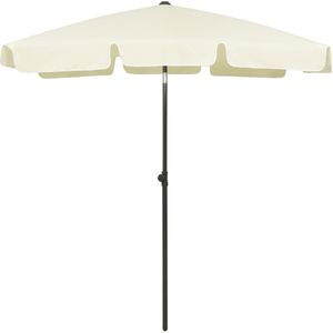 vidaXL Strandparasol 180x120 cm zandgeel