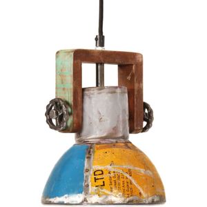 vidaXL Hanglamp industrieel rond 25 W E27 19 cm meerkleurig