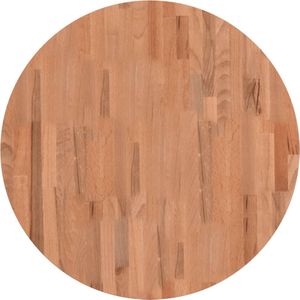 vidaXL Tafelblad rond Ø70x4 cm massief beukenhout