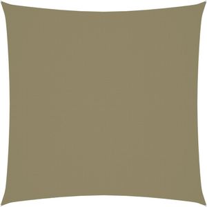 vidaXL Zonnescherm vierkant 6x6 m oxford stof beige