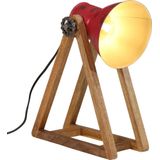 vidaXL Bureaulamp 25 W E27 30x17x40 cm verweerd rood