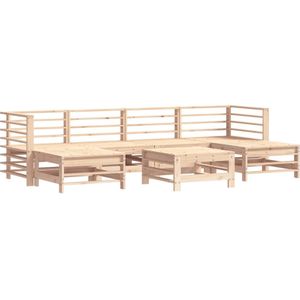 vidaXL 7-delige Loungeset massief grenenhout