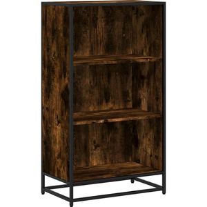 vidaXL - Boekenkastx35x107,5 - cm - bewerkt - hout - gerookt - eikenkleurig