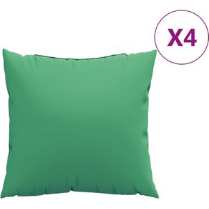 vidaXL Sierkussens 4 st 60x60 cm stof groen