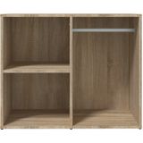 vidaXL Kledingkast 80x40x65 cm bewerkt hout sonoma eikenkleurig