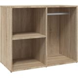 vidaXL Kledingkast 80x40x65 cm bewerkt hout sonoma eikenkleurig
