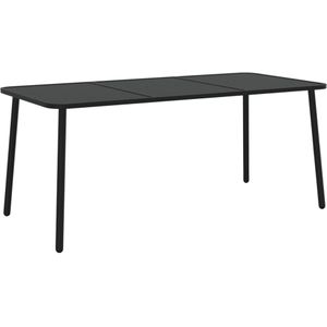 VidaXL Tuintafel 165x80x71 cm Staal Antracietkleurig