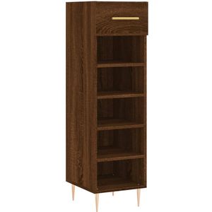 VidaXL Schoenenkast 30x35x105 cm - Bewerkt Hout - Bruineikenkleurig