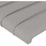 VidaXL Hoofdborden - Set van 4 - 72x5x78/88 cm - Stof - Lichtgrijs