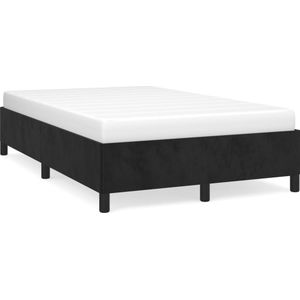 vidaXL Bedframe fluweel donkergrijs 120x190 cm