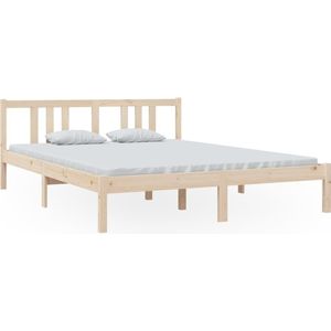 VidaXL Bedframe Massief Hout 150x200 cm - King Size