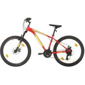 vidaXL Mountainbike 21 versnellingen 27,5 inch wielen 38 cm frame rood