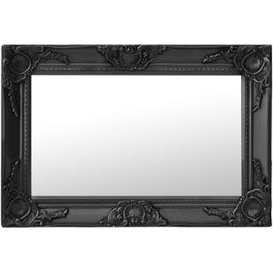 vidaXL Wandspiegel barok stijl 60x40 cm zwart