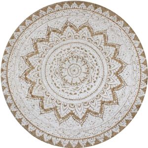 vidaXL-Tapijt-met-print-rond-120-cm-gevlochten-jute