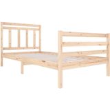 vidaXL Bedframe massief hout 100x200 cm