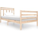 vidaXL Bedframe massief hout 100x200 cm
