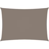 vidaXL Zonnescherm rechthoekig 3,5x5 m oxford stof taupe