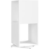 vidaXL Draaikast 34,5x34,5x75,5 cm spaanplaat wit