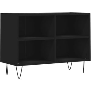 vidaXL Tv-meubel 69,5x30x50 cm bewerkt hout zwart