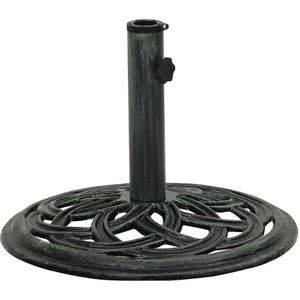 vidaXL - Parasolvoet - 44x44x31 - cm - gietijzer - groen