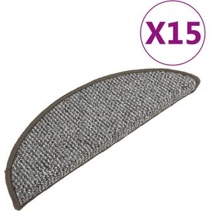 vidaXL-Trapmatten-15-st-56x17x3-cm-grijs