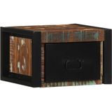 vidaXL - Nachtkastjes - 2st - 40x35x25cm - massief - gerecycled - hout - meerkleurig