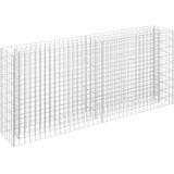 VidaXL Gabion Plantenbak Verhoogd 180x30x90 cm Gegalvaniseerd Staal