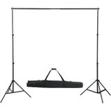 vidaXL Achtergrondsysteem - 600x300 cm - Groen - Aluminium